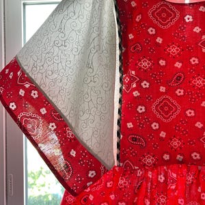 Summer Dress with red Bandana Print