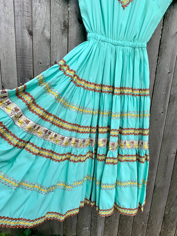 Vintage Patio Dress—vintage square dance dress—Ro… - image 6