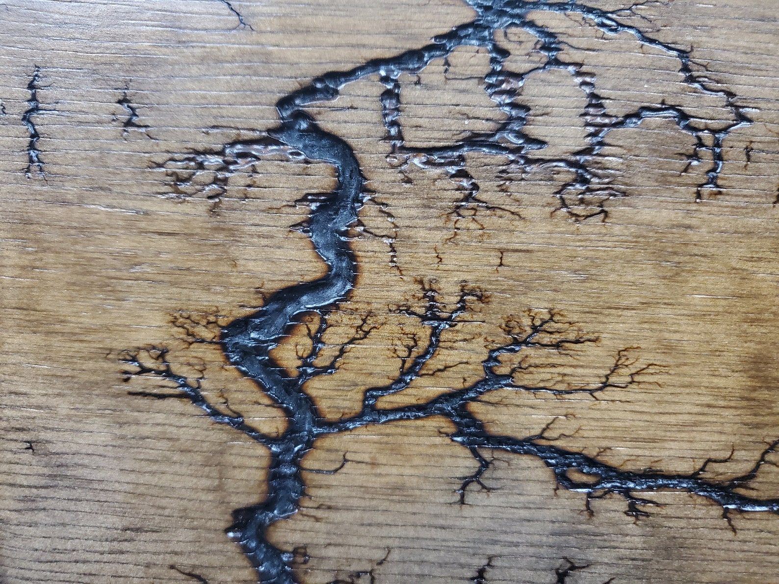 Fractal Wood Art struckbylightning Effect Etsy