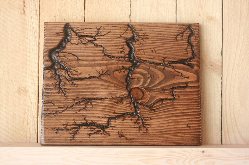 Fractal Wood Art struckbylightning Effect Etsy