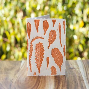 Tarjeta de felicitación 'Hoja de Banksia' Impresión original de arte contemporáneo impresa a mano
