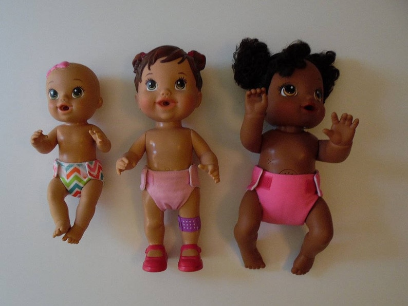 Waterproof Diaper for Baby Alive Reusable Baby Alive Diapers Doll Clothes 1 MEDIUM Reusable Doll Diapers Many Colors