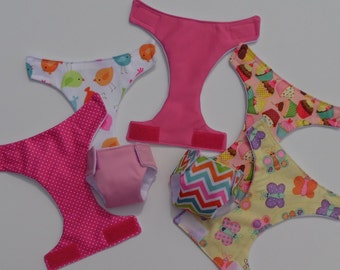 1 MEDIUM Reusable, Waterproof Diaper for Baby Alive, Many Colors, Reusable Baby Alive Diapers, Doll Diapers, Doll Clothes