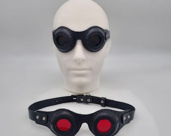 Small Leather Steampunk Goggles