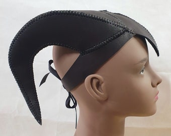 Leather Ram Horned Headpiece