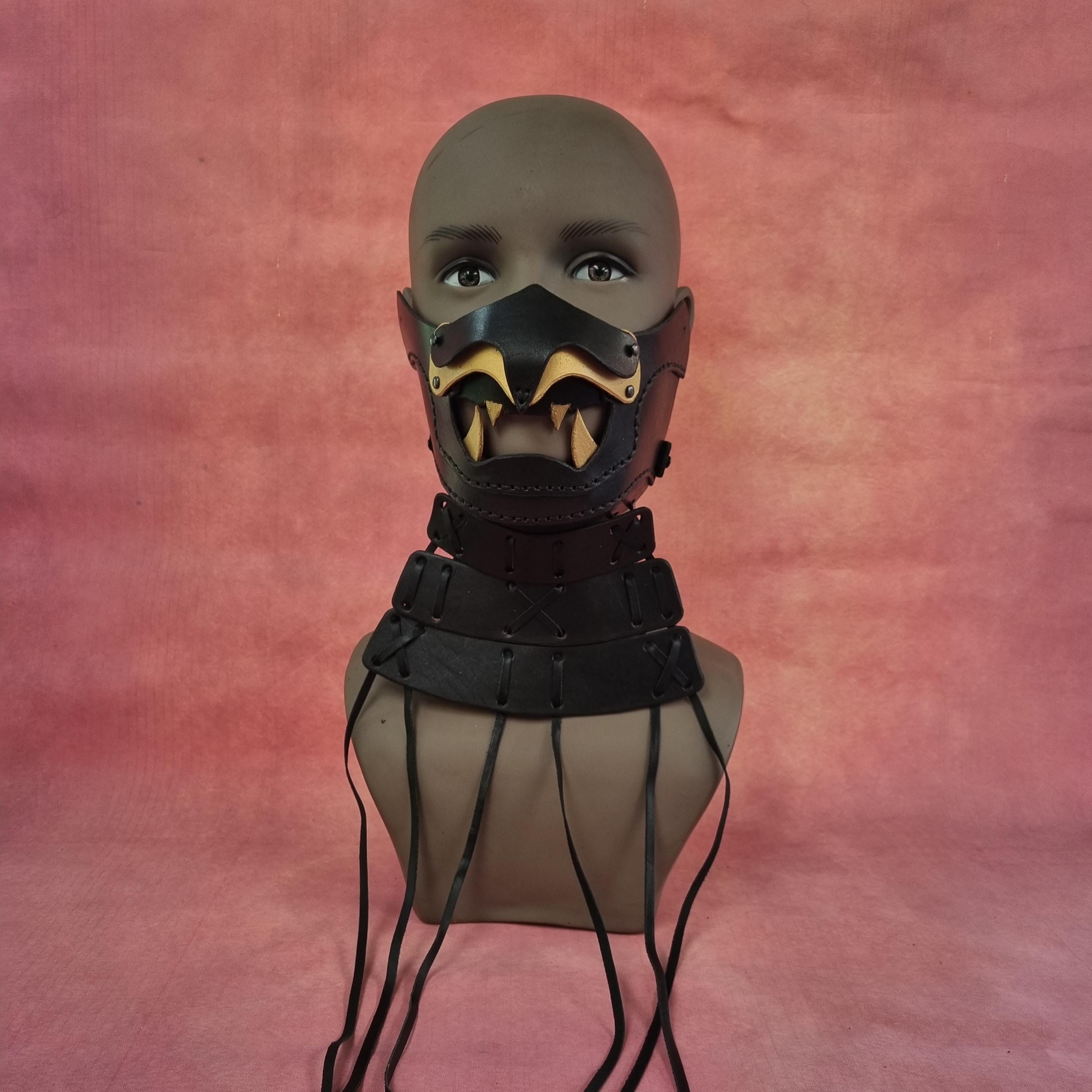 Leather Samurai Mask - Etsy
