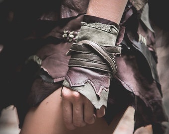 Custom Leather Warrior Cuffs
