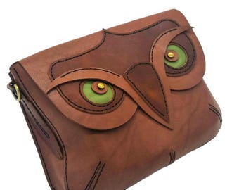 Owl Satchel Crossbody Bag