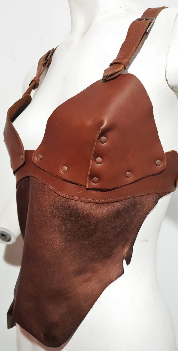 leather bustier crop top