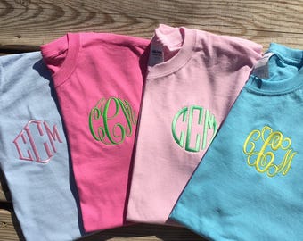 Monogram t-shirt, monogrammed shirt, monogrammed gift, Unisex adult clothing
