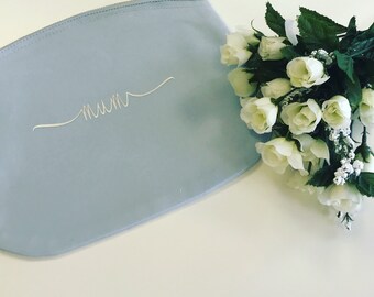 Personalised Cosmentics Bag, personalised Bride bag Personalised Bridesmaid Bag. Make up bag.