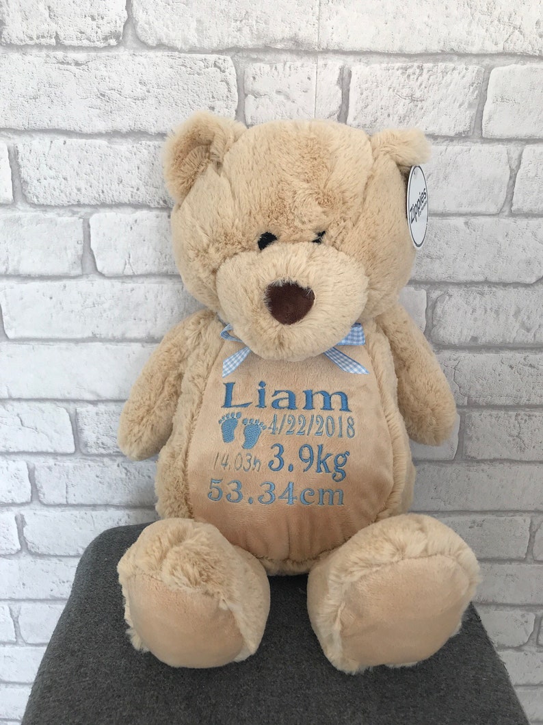 newborn personalised teddy