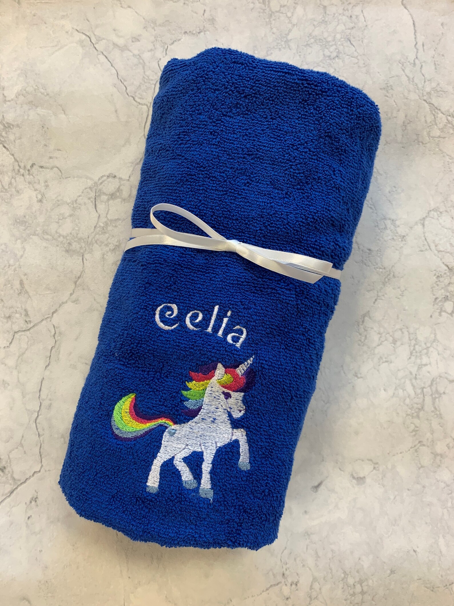 Unicorn Personalised Towel. Swimming Towel. Unicorn Bath Etsy UK
