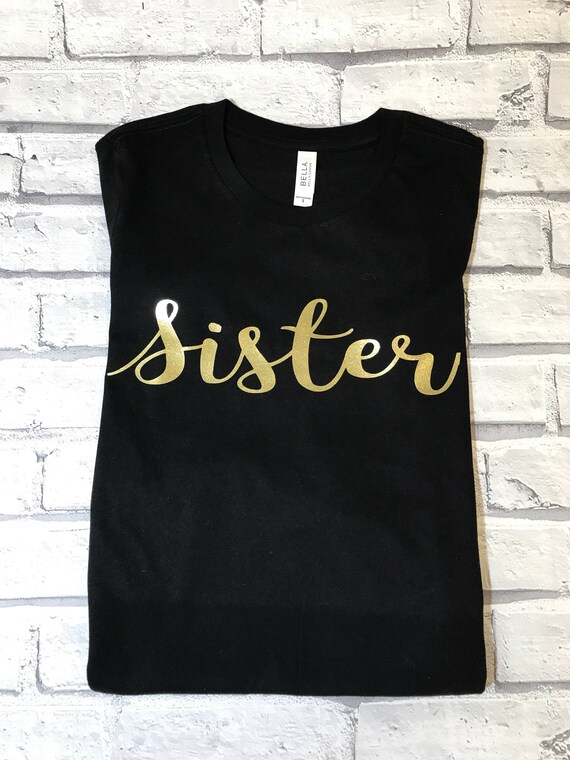Sister t-shirt. Sibling top. Personalised tee. | Etsy