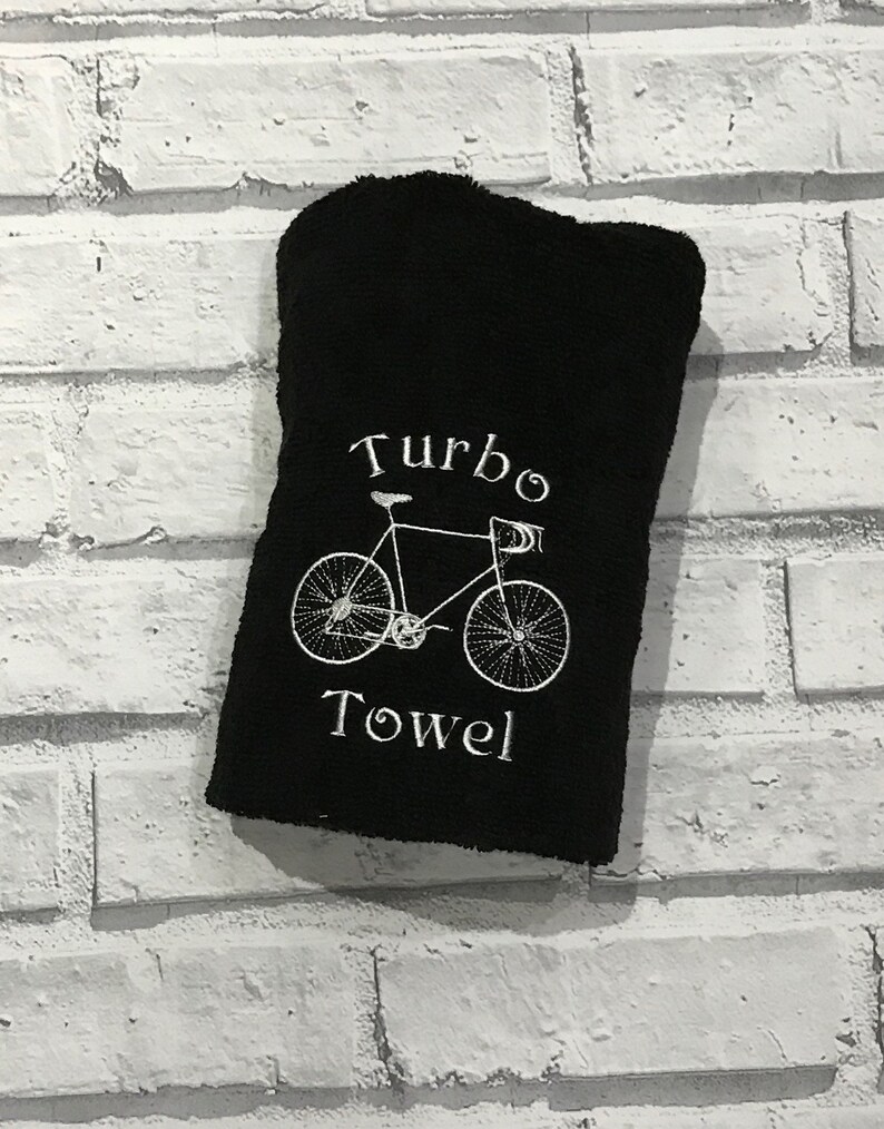Personalised Bike gym towel. Bicycle Towel. Excerise towel. Etsy