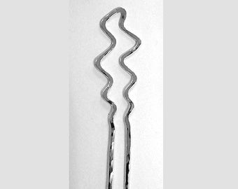 Hand Forged Hairstick Sterling Silver