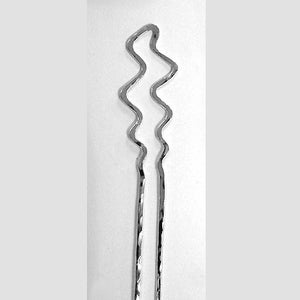 Hand Forged Hairstick Sterling Silver