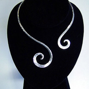 Sterling Silver, Hand Forged, Collar, Choker, Made in USA image 1