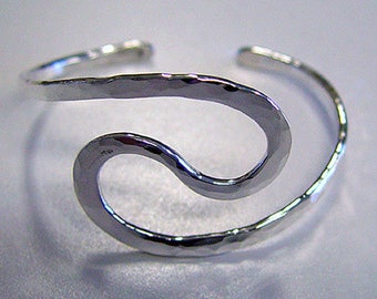 Solid Sterling Silver "Balance" hand forged Bracelet
