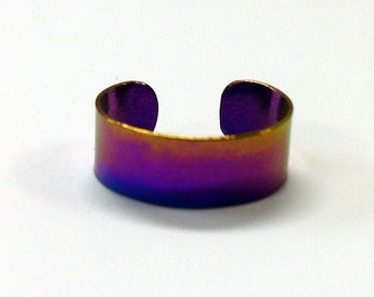 Niobium, Anodized, Sheet Earcuff