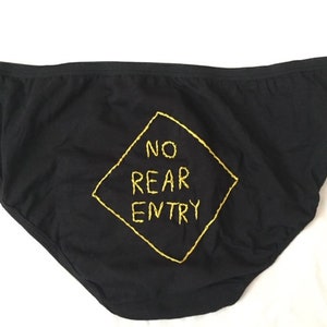 Graffiti Panties Funny Embroidered panties cotton underwear