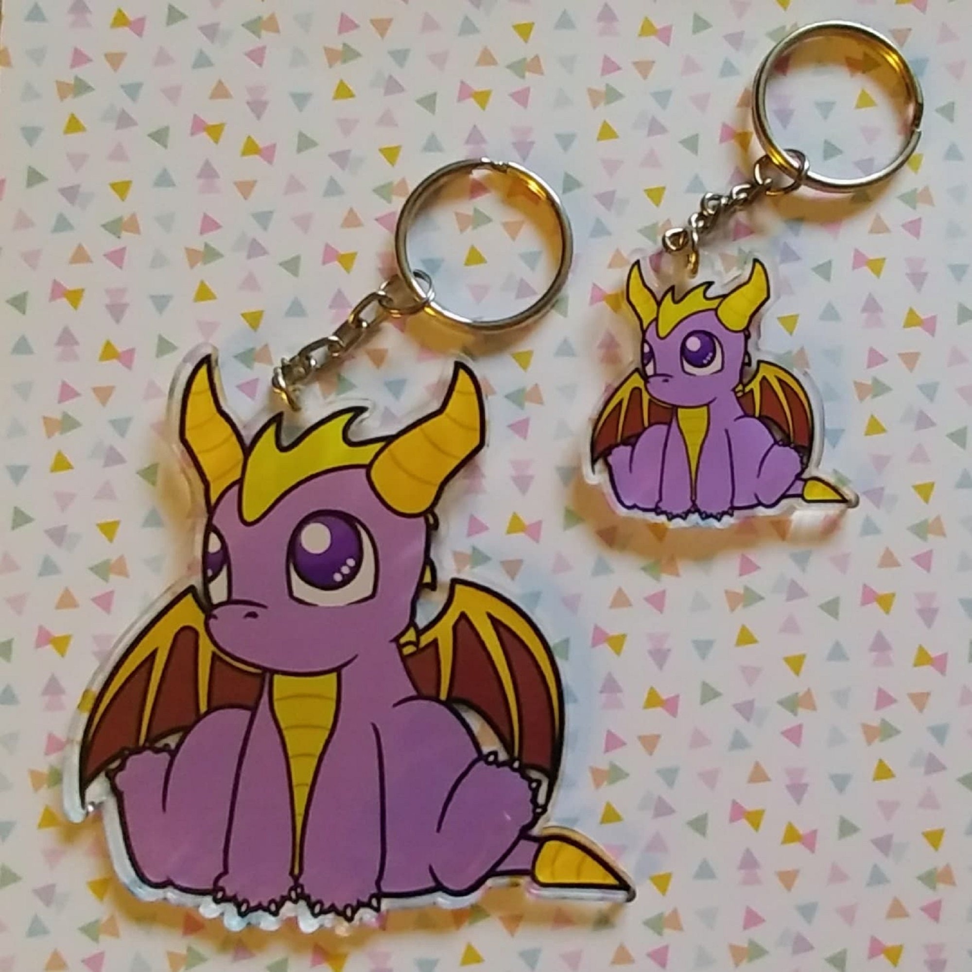 Spyro the dragon keychain sale