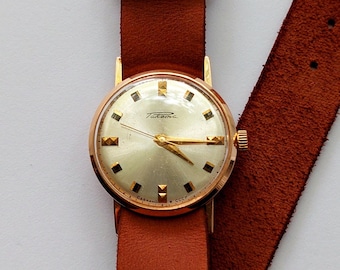 Vintage Gold Watch 14k, Gold watch, Soviet watch ,Womens watch, Gold Watch ,Vintage Watch