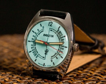 Reloj soviético "RAKETA", reloj vintage, reloj para hombre, reloj clásico, reloj para hombre, reloj para novios