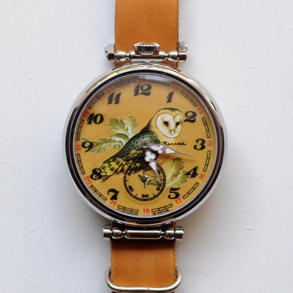 Orologio sovietico "Gufo", orologio vintage, orologio da tasca