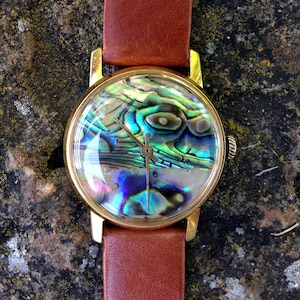 Pearl watch &quot;Pobeda&quot;, Nacre watch , GEMSTONE Watch , Ukraine watch, Vintage Watch ,Mens watch