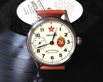 Soviet watch "Molnija"- "Death to spies", Vintage Watch ,Pocket watch, Ukraine watch