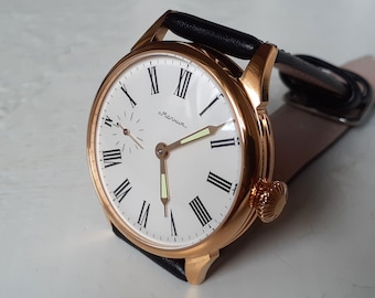 Soviet watch "Molnija" , classic watch , gold watch