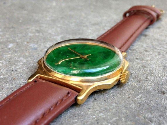 Soviet watch "Pobeda" - Malachite watch - image 5