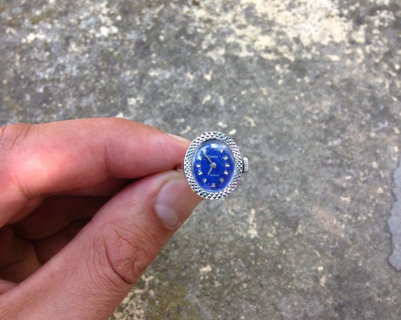 Watch ring "Chaika", Vintage ring watch ,Soviet watch , ladies watch montre femme