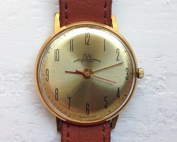 Soviet watch - "Luch" , Slim Watch - 8mm thickness
