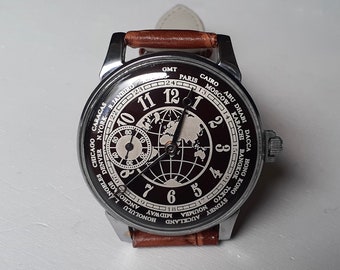Montre soviétique "Molnija" - Villes du monde, montre vintage, montre de poche, montre ukrainienne, montre-bracelet molnija