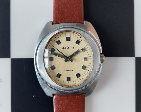 Egg watch "Chaika", rare watch , Soviet watch , Vintage Watch