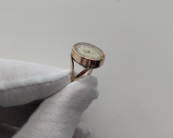 Vintage ring watch "Chaika", Watch ring , ring wa… - image 5