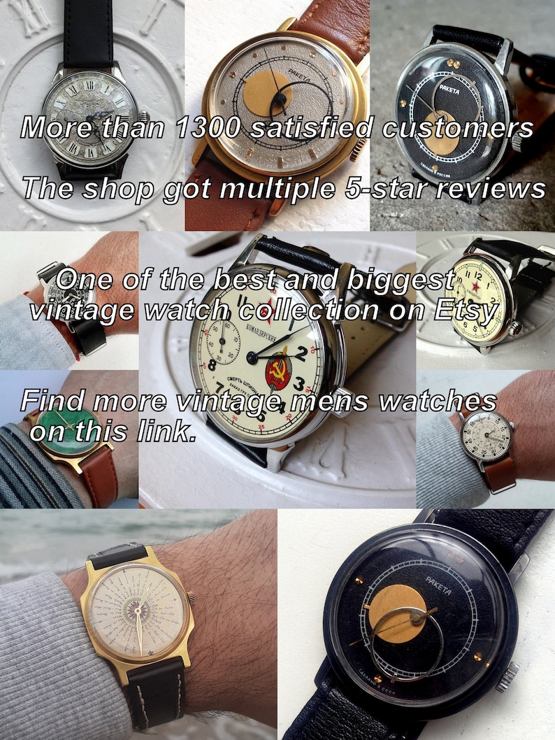 Soviet watch Molnija Death to spies image 2