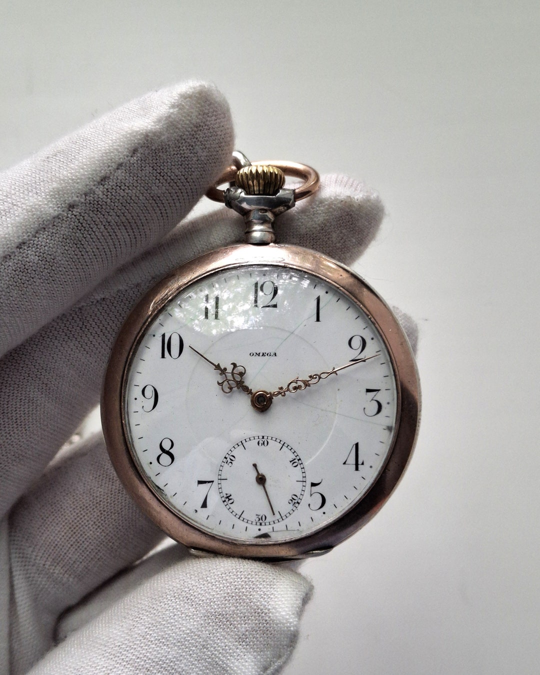 Vintage OMEGA Swiss Pocket Watch: 1912 Silver Collectible - Etsy