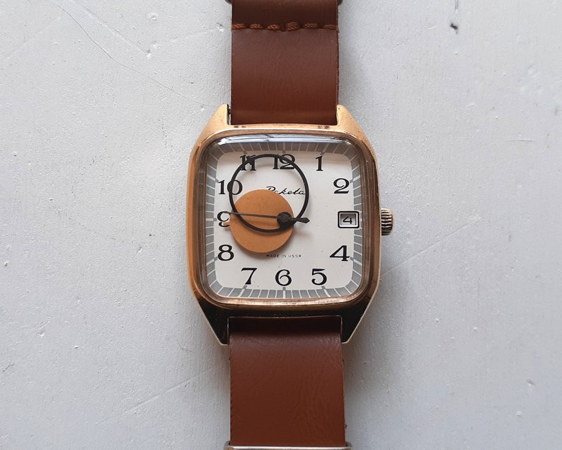 Montre vintage Copernic , montre soleil et lune image 2