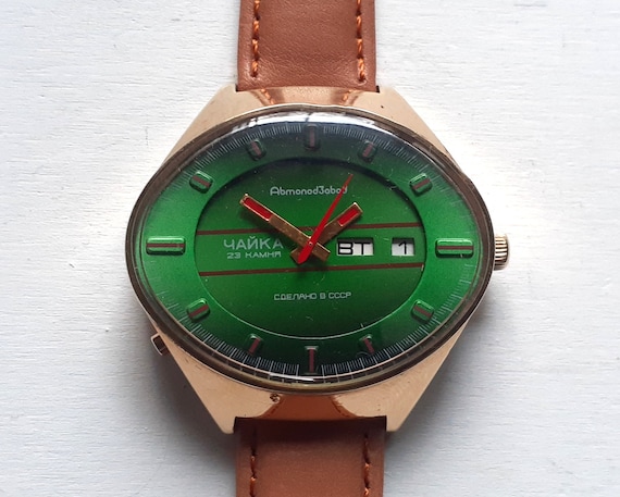 Soviet watch "Seagull" ,Men's watch, Automatic Watch ,classic watch, Ukraine watch, Soviet watch ,Vintage Watch ,Mens watch View 2