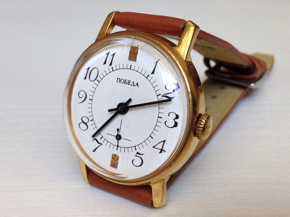 Reloj sovietico Pobeda Reloj antiguo Etsy Mexico