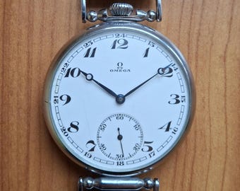 Antique Omega Swiss Watch: 1930s Mechanical Movement, Nagata