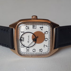 Montre vintage Copernic , montre soleil et lune classic black