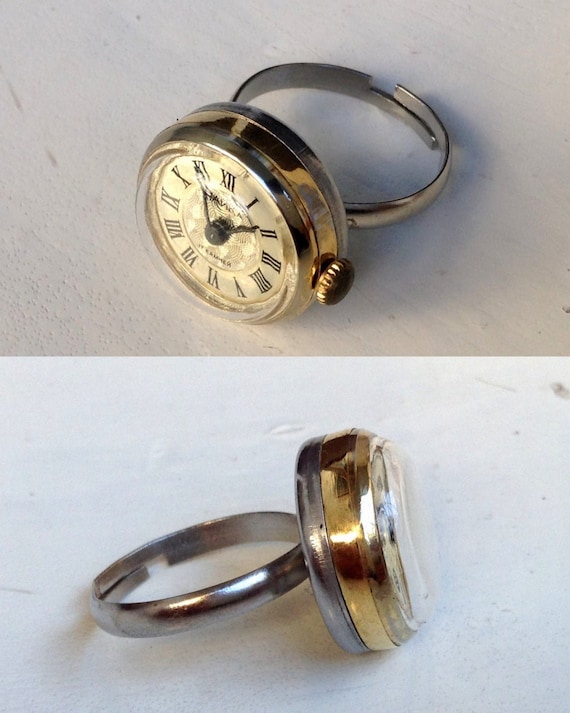 Vintage watch ring  "Chaika", ring watch ,Soviet … - image 4