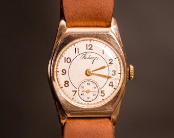 Vintage Gold Watch 14k, Gold watch, Soviet watch ,Womens watch, Gold Watch ,Vintage Watch