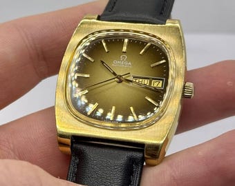 Vintage Omega Genève Automatic Gold Plated Men's Watch (1974)
