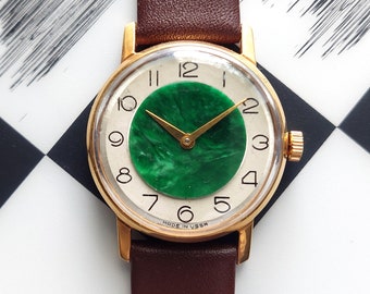 Soviet watch "Pobeda" - Malachite watch