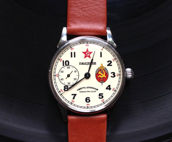 Soviet watch "Molnija"- "Death to spies" - image 4